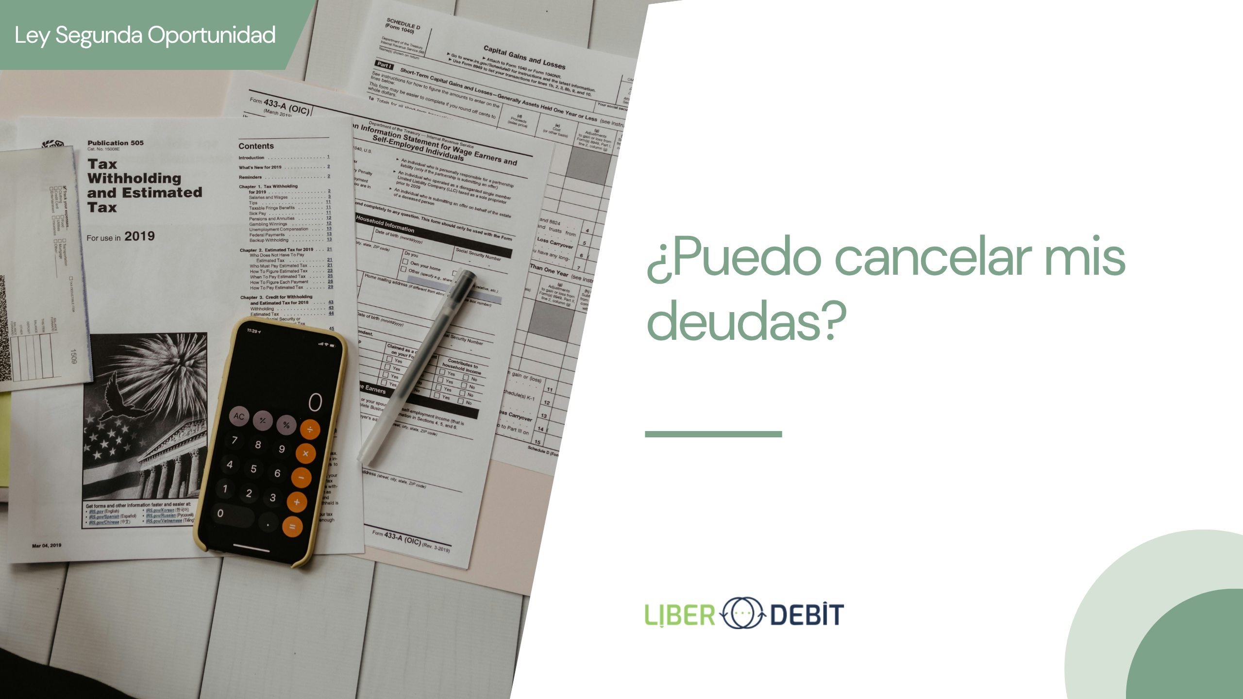 ¿puedo cancelar mis deudas?