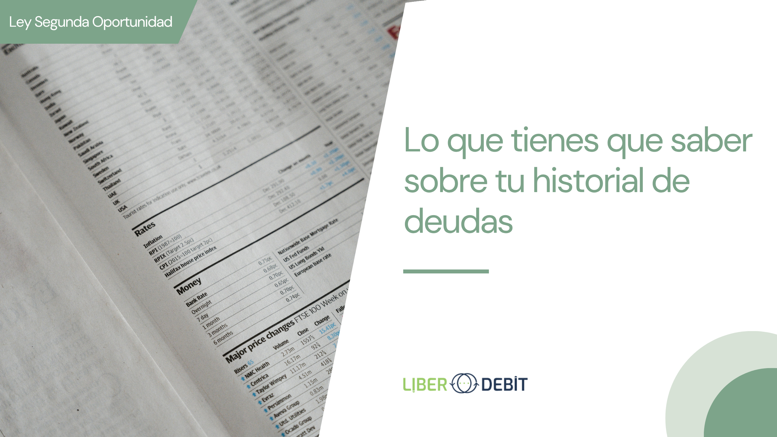lo que tienes que saber sobre tu historial de deudas